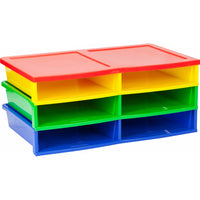 Storex trieuse de littérature «Quick Stack» - 6 compartiments - multicolore-6 emplacements de mesure 8,75 x 11,5 x 2 pouces chacune