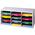 Fellowes® – Trieuse à 12 compartiments, gris tourterelle (25004)-12,94 x 29 x 11,88 (po)