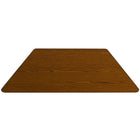 Flash Furniture – Table mobile préscolaire trapèze, hauteur ajustable, surface 24 x 48 x 1,25po, chêne (XUA2448TRPOKHPC)-Table trapézoïdale pour activités de groupe