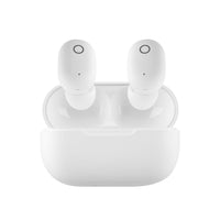 Basic Tech - Mini-écouteurs intra-auriculaires sans fil, Blanc-Microphone intégré