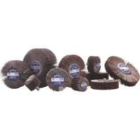Merit - Disques À Lamelles - Meules À Lamelles Abrasives Montées, Oxyde D'Aluminium/Céramique, 3po x 1po x 1/4po, paquet de 6-Matériau abrasif Oxyde d'aluminium