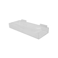 Eddie's - Slatwall Plateau d'accessoires - 6 po P x 16 po l - Acrylique transparent - 3/paquet-Slatwall Plateau d'accessoires