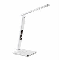 ShoppingAll - Lampe de Bureau LED Multi-Fonctionnelle avec Chargeur Sans Fil Qi - Blanc-Source de lumière LED
