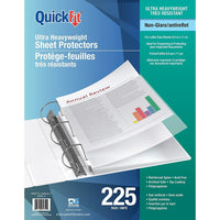 QuickFit Poids ultra lourd, chargement par le haut, format lettre, non éblouissant-3 trou percé à l'intérieur d'un ajustement standard classeur