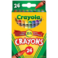 Crayola - Crayons de cire - Couleurs variées - Paquet de 24-Mettez de la couleur dans votre vie