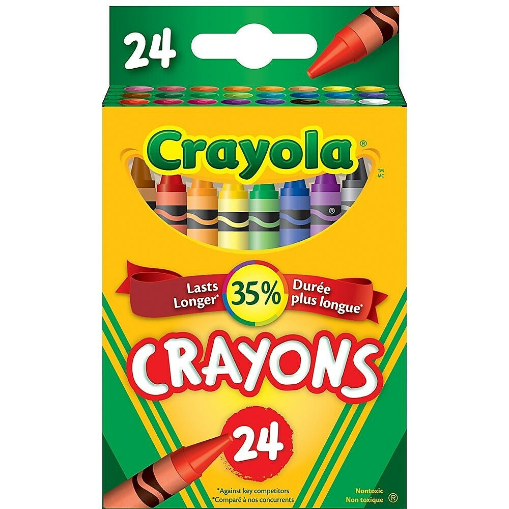 24 Maxi crayons en cire