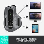 Logitech - Souris Mx Master 3 pour Mac - Gris Cosmique-Le câble de charge USB-C à USB-C se connecte directement à votre Mac sans avoir besoin d'un dongle encombrant. La MX Master 3 pour Mac a une autonomie maximale allant jusqu'à 70 jours avec une charge complète, et peut fonctionner pendant trois heures après seulement une minute de charge rapide