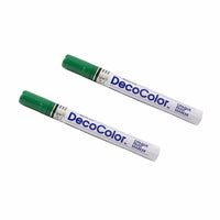 JAM Paper Marqueurs de peinture opaque à point large, Vert, 2 / paquet (265218842a)-Couleur :  Vert