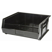 Bacs de rangement Stack & Hang recyclés, plastique, noir, 14 3/4  x 16 1/2 x 7 (po) (CF854)-Quantité : Paq./4