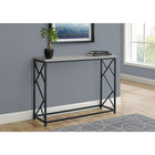 Monarch Specialties - 3532 Table D'Appoint - 44 po L/Console D'entrée Gris/Noir-Dimensions du produit: 32 po (H) x 44 (L) x 13,75 (P)