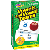 TREND enterprises, Inc., Ensemble de cartes éclair, Équipes voyelles et voyelles , 72 cartes-Ensemble de cartes éclair pour la salle de classe, l’établissement de soins ou pour l’utilisation à domicile pour l’enseignement du vocabulaire anglais de base