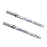 JAM Paper Calligraphie marqueurs de peinture opaque, Argent, 2 / paquet (6514958a)-Couleur :  argent