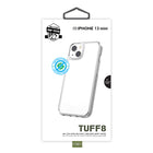 TUFF8 - Coque pour iPhone 13 mini - Transparent-Les bords surélevés protègent l'écran des fissures et des rayures dues aux chutes à plat