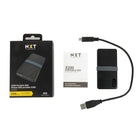 NXT - Disque dur SSD X200 de 256 Go mSATA portatif USB3.1 (TYPE-C/TYPE-A)-USB-C 3.1 de premiere generation (5 Gb/s)