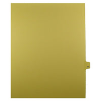 Mark Maker – Onglets séparateurs juridiques beiges, 1/25 onglets, format lettre, sans trous, numéro 17, 25/paquet-Onglets séparateurs beiges, 1/25 onglets