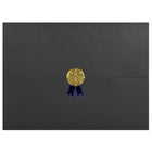 St. James - Porte-certificats/porte-documents - Sceau d'or avec ruban bleu - noir - paquet de 5-Ajoutez une touche d'élégance, de cérémonie et de sincérité à l'attribution de reconnaissance