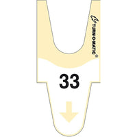 Meto - Billets Turn-O-Matic T90 à 2 chiffres, jaune, paq./6 rouleaux, (9486023)-1