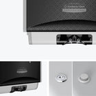 Kimberly-Clark - Distributeur automatique de savon et de desinfectant ICON, avec plaque de revêtement au motif de mosaïque noir-Entretien facile grâce à un choix de verrous à clé ou à bouton-poussoir qui peuvent être placés de chaque côté du distributeur