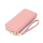 Champs - Portefeuille zippé RFID - Rose-Pochette centrale zippée