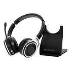 Spracht - Zum Prestige Casque à double oreille Bluetooth avec station de base-Écoutez de la musique à partir de votre appareil couplé lorsque vous n'êtes pas en communication