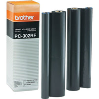 Brother – Ruban pour télécopieur PC302, rouleau de rechange, paquet double (PC302RF)-Donne jusqu'à 500 pages