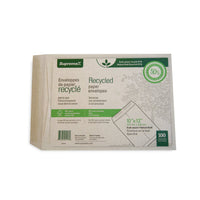 Enveloppes robustes pour catalogues Supremex, 10 po x 13 po,ouverture sur le bout, papier kraft naturel, paquet de 100-Enveloppes pour catalogues à bout ouvert