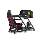 Next Level Racing - Siège de pilotage Pro - Noir-Siège de vol ergonomique avec découpe centrale et support pour les configurations d'hélicoptère et d'espace