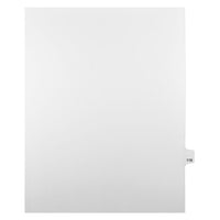 Mark Maker – Onglets séparateurs juridiques blancs, 1/25 onglets, format lettre, sans trous, numéro 119, 25/paquet-Onglets séparateurs blancs, 1/25 onglets