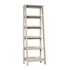 Sauder Trestle Bibliothèque avec 5 Tablettes - 71.14" H - Finition Chalked Chestnut (424122)-L'échelle - Finition Chalked Chestnut - Bois D'ingénierie