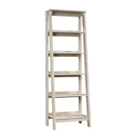 Sauder Trestle Bibliothèque avec 5 Tablettes - 71.14" H - Finition Chalked Chestnut (424122)-L'échelle - Finition Chalked Chestnut - Bois D'ingénierie