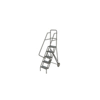 Tri-Arc – Échelle mobile Roll & Fold, 5 marches, hauteur de 50 po, dentelée (KDRF105162)-Matériau du cadre : Acier