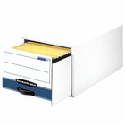 Système de rangement à tiroirs Bankers Box Stor/Drawer format Plus format Lettre-Lâ€armature en métal robuste assure la solidité et la stabilité du système. La construction à quatre épaisseurs des panneaux avant et arrière permet une utilisation quotidienne.