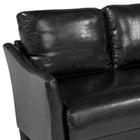 Flash Furniture - Canapé capitonné Asti, noir-Le système Hook & Loop maintient le coussin du dossier en place