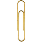 JAM Paper - Trombones géants multicolores, grand, doré, 75/paquet (21832060)-Faits de fil de fer recouvert de vinyle