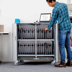 Chariot Mobile de Rechargement AC pour 32 appareils - pour les ordinateurs portables et les Chromebooks mesurant jusqu’à 17"-La taille du compartiment de l’appareil: 425 mm L x 345 mm P x T42 mm H / 16.7 po L x 13.6 po P x 1.7 po H