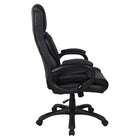Brassex - Chaise de bureau executif Lincoln, noir-Accoudoirs incurvés et mécanisme d’inclinaison pratique favorisant un bon alignement