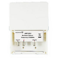 Digiwave – Diplexeur à haute performance, 4,5 x 3,5 x 2 (po), blanc-Boîtier complètement étanche