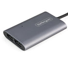 Adaptateur Thunderbolt 3 vers Dual DisplayPort DP 1.4 - TB3 vers Double Écran DisplayPort - Mac/Windows-DÉCOUVREZ LA 8K : testé avec des écrans 8K et conformité matériel/logiciel pour des performances et une profondeur de couleur optimales pour l'imagerie HR; rétrocompatible avec 4K 60Hz/5K/1440p/1080p