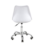 Simply Office Chair - Blanc-Base de finition chromée robuste