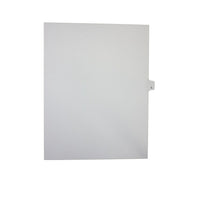 Mark Maker – Onglets séparateurs juridiques blancs, 1/26 onglets, format lettre, sans trous, lettre L, 25/paquet-Onglets séparateurs blancs, 1/26 onglets