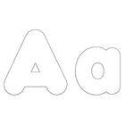 Trend Enterprises - Ensemble de lettres majuscules et minuscules décontractées de 4 po, blanc (T-79905)-Blanc