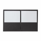 Staples - Chemise à deux pochettes - noire - paquet de 10-Dotée d'un porte-cartes professionnelles dans la pochette avant