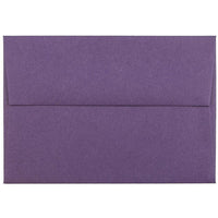 JAM Paper Enveloppes pour invitations à fermeture gommée, 3 5/8 x 5 1/8 po, violet foncé, 100/paquet-Violet foncé