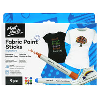 Mont Marte Bâtons de peinture pour tissu - Paquet de 9-1