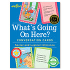 eeBoo Que se passe t-il ici? Cartes de conversation / Inférence sociale et logique-Bénéfices du produit : Aide à développer l'empathie et les compétences d'observation tout en examinant des illustrations amicales illustrant la dynamique émotionnelle dans une variété de situations. Les cartes de conversation développent de précieuses compétences en communication et en analyse tout en construisant une base essentielle pour l'apprentissage social et émotionnel