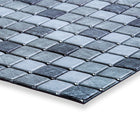 CTG – Carreaux muraux à motif carré 3D, gris métallique, 6 pièces-Dimension parfaite : chaque feuillet de dosseret mesure 30cm L x 30cm H (11.8"L x 11.8"H) (environ 0,54 mètres carrés/5,80 pieds carrés par carton) ce qui représente 40% de couverture supplémentaire que les carreaux de 25,4cm x 25,4cm (10"x 10")