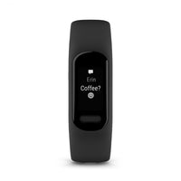 Bracelet d'activité Garmin vivosmart 5 Large - Noir-Le tracker dispose d'un écran tactile et interface à boutons, ainsi un écran plus lumineux et plus grand que vivosmart 4 pour un texte plus grand