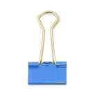 JAM PaperMD – Petites pinces relieuses, 3/4 po (19 mm), bleu, 125/paquet-4