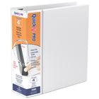 Reliure de présentation robustes QuickFit PRO de 4 po à verrouillage sans interstice Pin-Lock de Davis Group, 31 po, blanc-Blanc