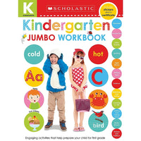 Scholastic - Jumbo Workbook, jeunes apprenants, maternelle-Contient des exercices sur les thèmes dâ€™apprentissage majeurs de la maternelle, comme tenir un stylo, classer, compter et repérer les sons.